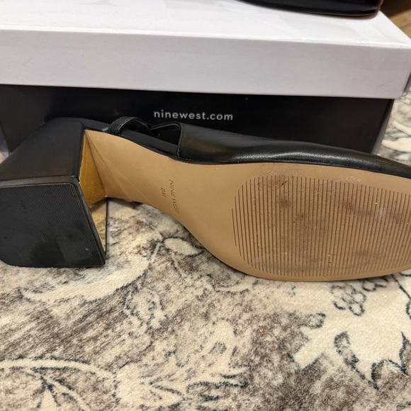 Nine West Black Heels with Gold Accents - Picture 5 of 5